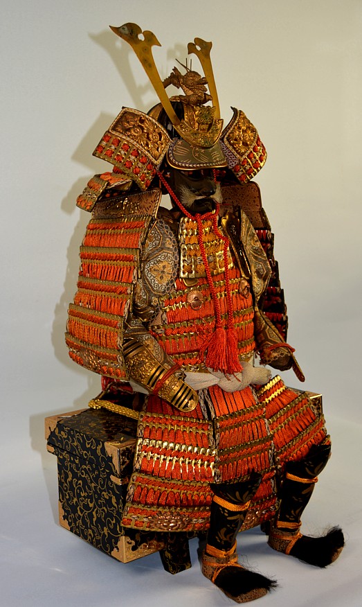 samurai japanese armor warrior suit lord antique miniature traditional doll dolls japonic yoroi jdolls kimono