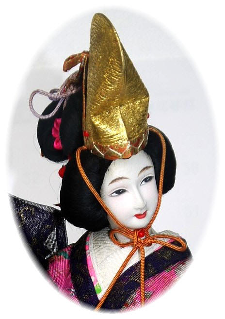 japanese silk face doll, 1930's