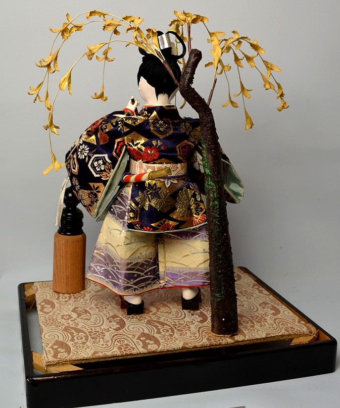 japanese antique doll of a young prince Yoshitsune