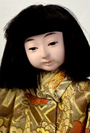 japanese young courtier doll  with tachi sword