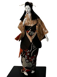 japanese antique doll of a Noble Lady, The Black Samurai Online Store