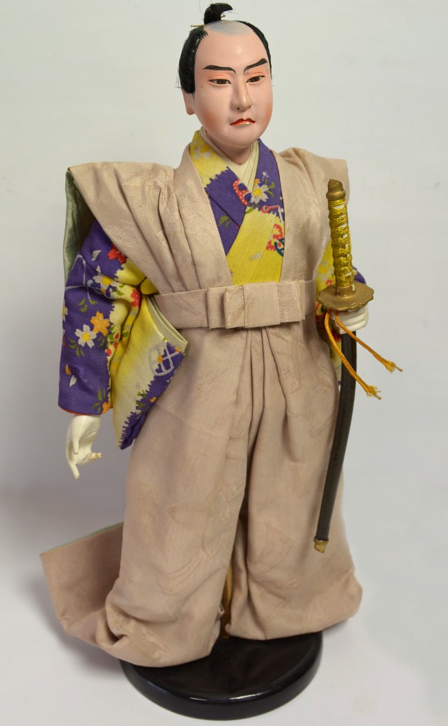Japanese antique samurai doll, 1900's