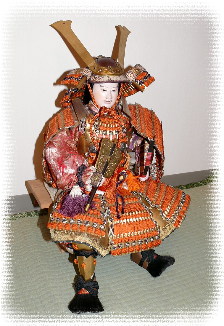 japanese samurai warrior lord doll, 1920's