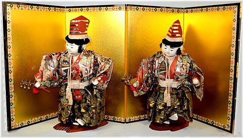 japanese antique twin boys dolls