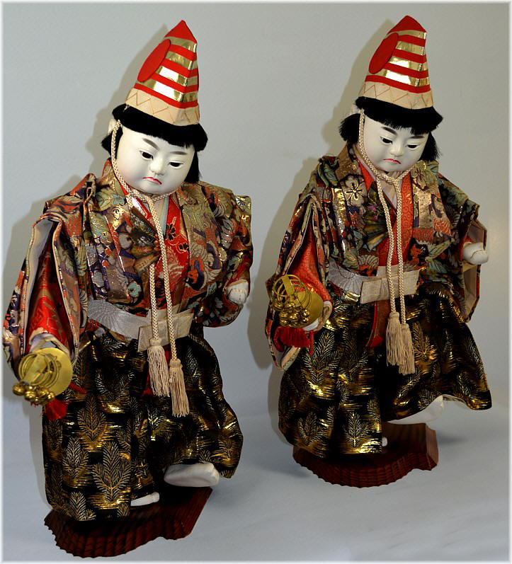 japanese antique twin boys dolls. The Black Samurai Online Store