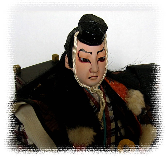 BENKEI, Japanese antique doll of Kabuki Theatre Character