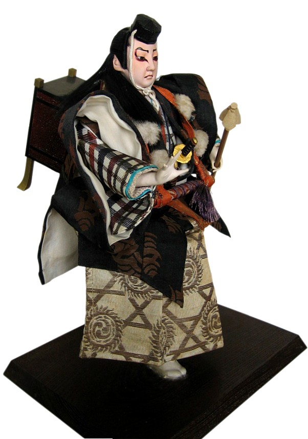 japanese antique doll of BENKEI, Yamabushi warrior monk