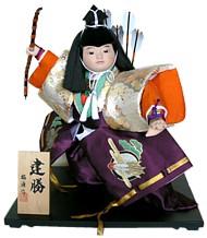 japanese young samurai doll, 1980's