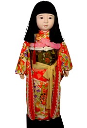 japanese antique ichimatsu doll of a girl, 1950's