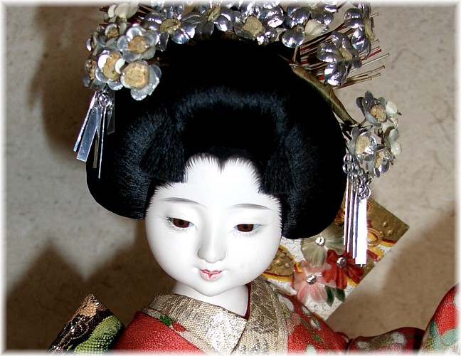 Japanese antique maiko doll, 1930's