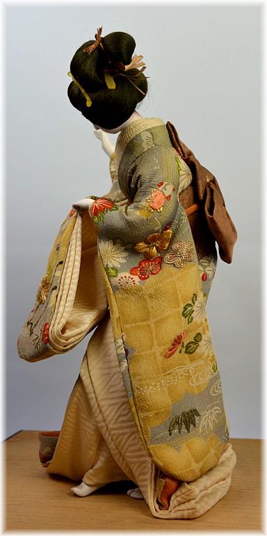 japanese antique doll of a dancing lady.  The Black Samurai Online Store 