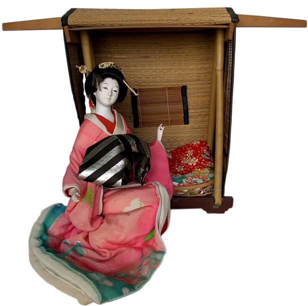 japanese antique geisha doll 