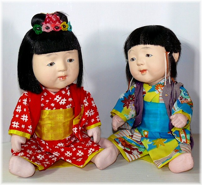 japanese traditional doll of a boy and girl