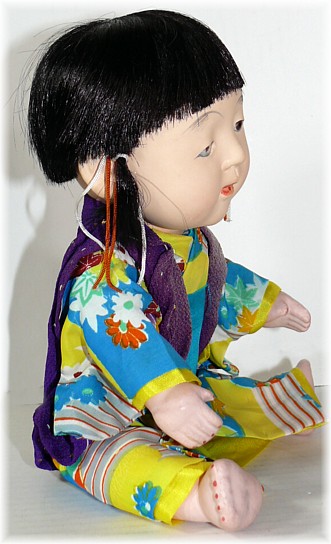 japanese antique ichimatsu doll of a boy