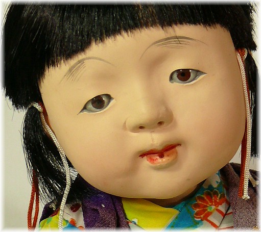 japanese antique doll of a little boy