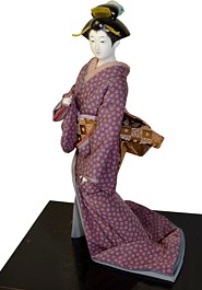 japanese antique doll of a woman, 1950's