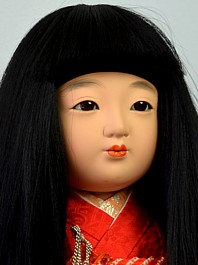 japanese ichimatsu doll of a girl, vintage