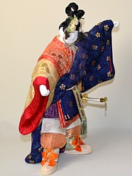 Japanese antique kimekomi doll of a dancer, 1950's. 