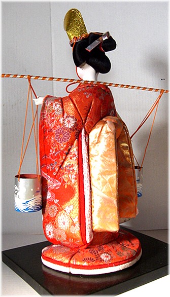 japanese kimekomi doll of Shiokumi. The Black Samurai Online Store