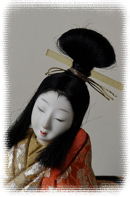 Lady Murasaki, japanese antique kimekomi doll, 1930's