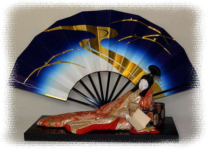 japanese antique kimekomi doll