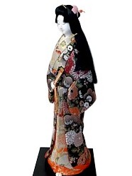 japanese traditional kimekomi doll 