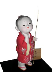 japanese hakata doll of a crying boy