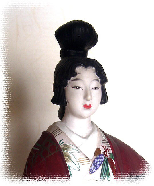 Japanese Noble Lady, Japanese antique Hakata doll