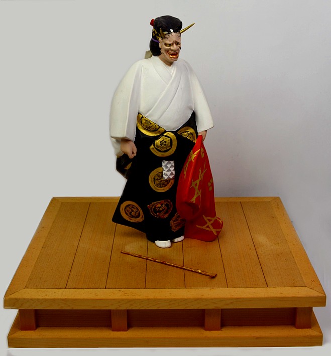 Japanese Noh Theater Actor, collectible japanese doll