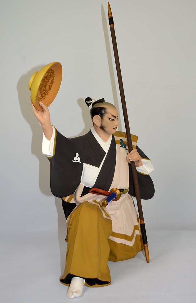 japanese hakata ceramic figure of the samurai warrior