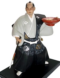 japanese hakata doll of a samurai warrior