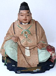 japanese hakata figurine of one of The Seven Lucky Gods - Ebisu