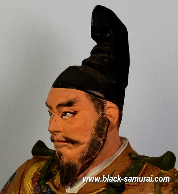Samurai Warrior Lord, Japanese Hakata Antique doll