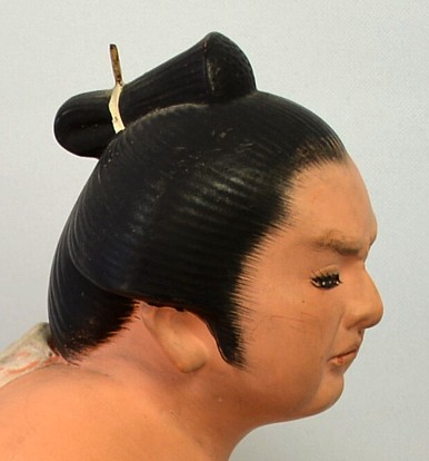Sumo Wrestler, Japanese Hakata clay figure
