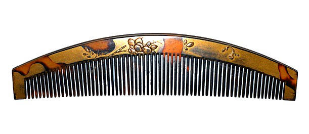 Japanese antique tortoiseshell hair comb, early Meiji period