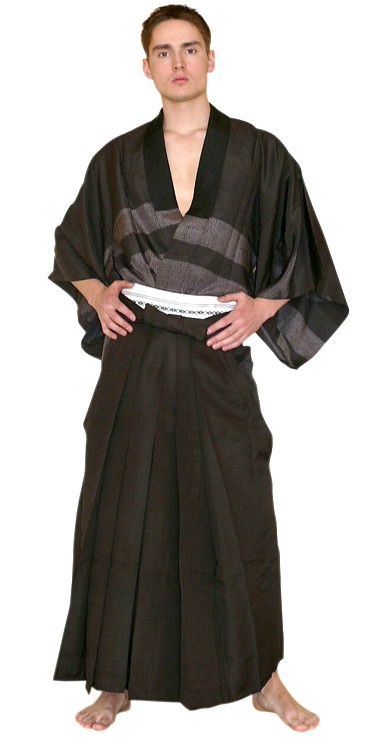 japanese silk hakama and kimono. Samurai Clothes. The Black Samurai Online Shop