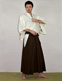 japanese traditional silk hakama pants, vintage