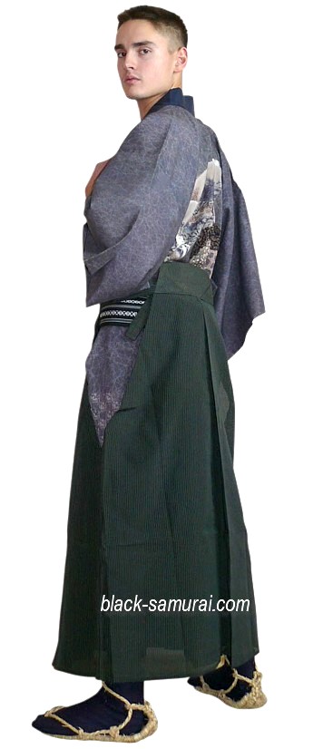japanese man's traditional  hakama pants 
