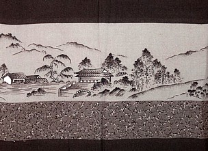 japanese kimono's pattern detail
