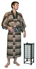 japanese traditional man kimono. Vintage.