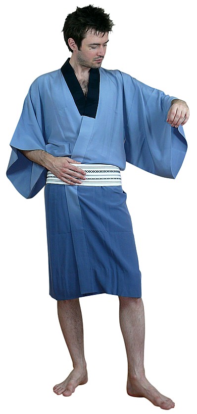 japanese man's silk kimono, vintage