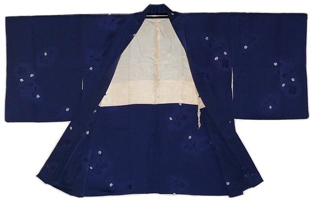 Japanese traditional silk kimono jacket, 1950's
