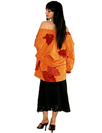Japanese woman's  kimono jacket haori, 1960's