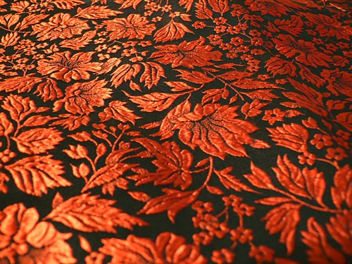 kimono jacket detail of jacquard fabric