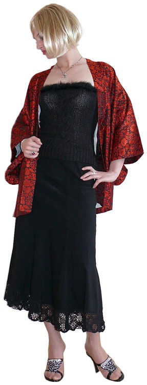 japanese traditional woman kimono jacket HAORI