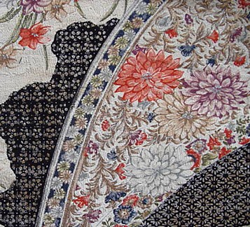 japanese kimono detail of pattern