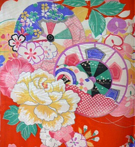 japanese kimono silk fabric pattern