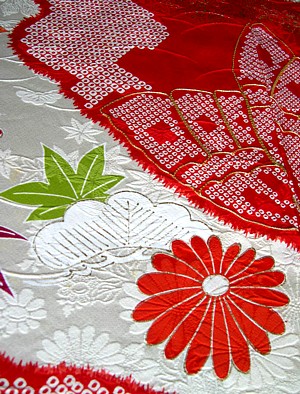 silk kimono pattern