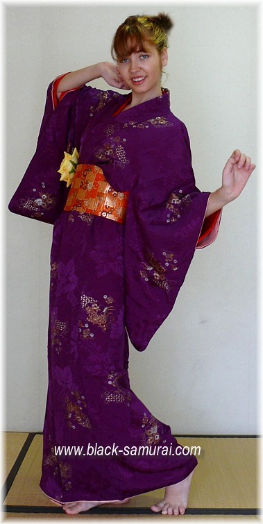 japanese antique silk kimono