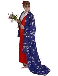 Japanese silk kimono, 1960's. The Black Samurai Online Store